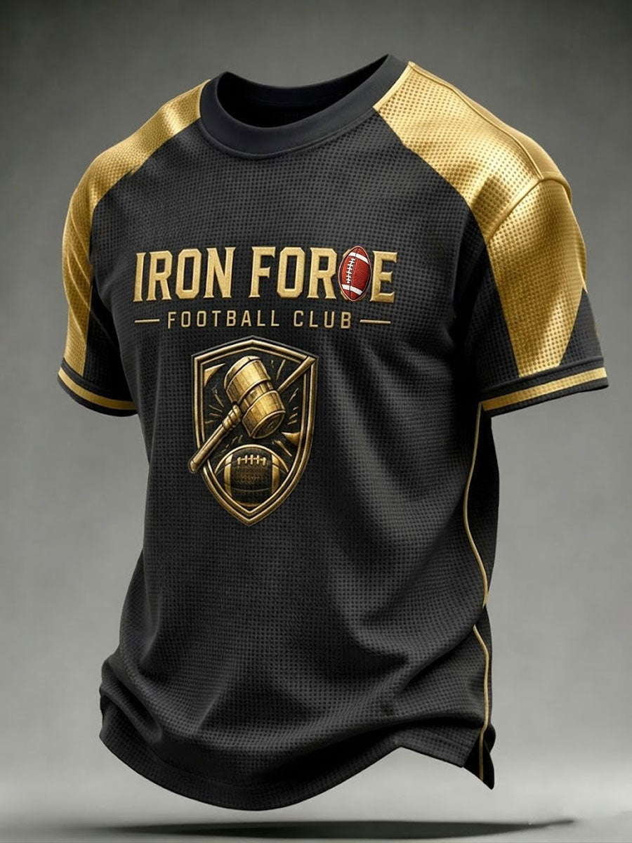 Men'S Football Fan Waffle T-Shirt