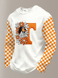 Men'S Football Printed Waffle T-Shirt
