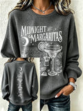 Women's Midnight Margaritas Print Hooded Sweatshirt