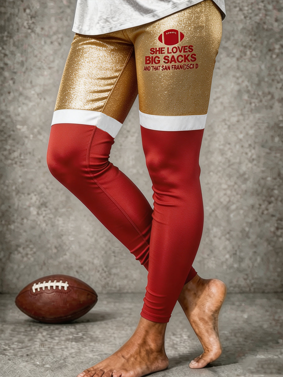 Women'S Rugby Enthusiast Printed Leggings