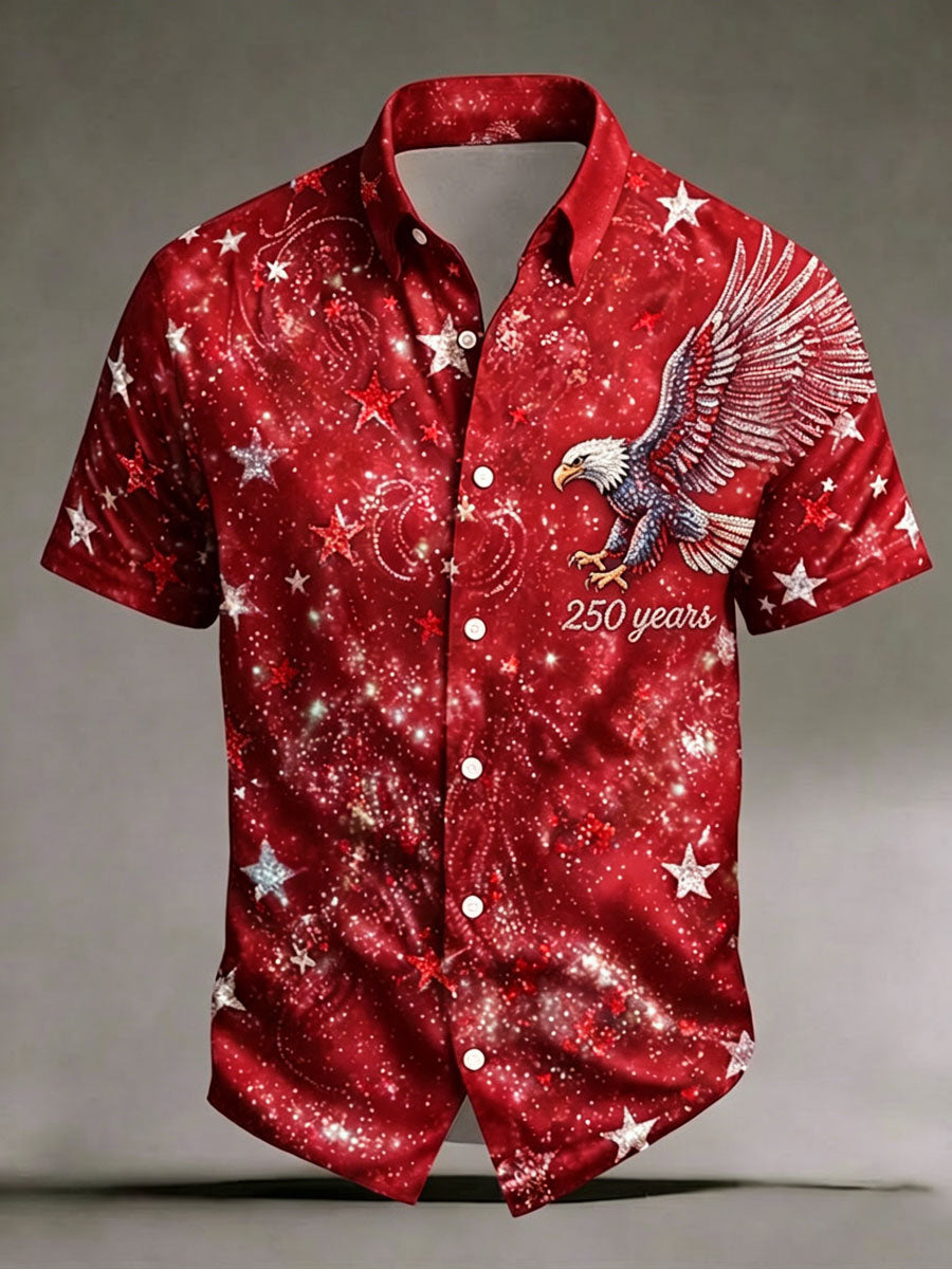 Men'S 250Th Anniversary National Print  Shirt
