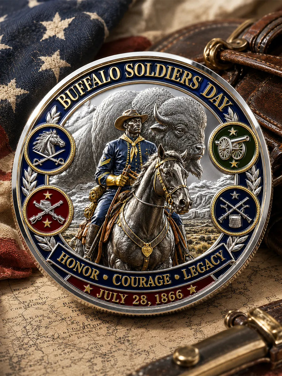 Buffalo Soldiers Day Commemorative Metal Medal