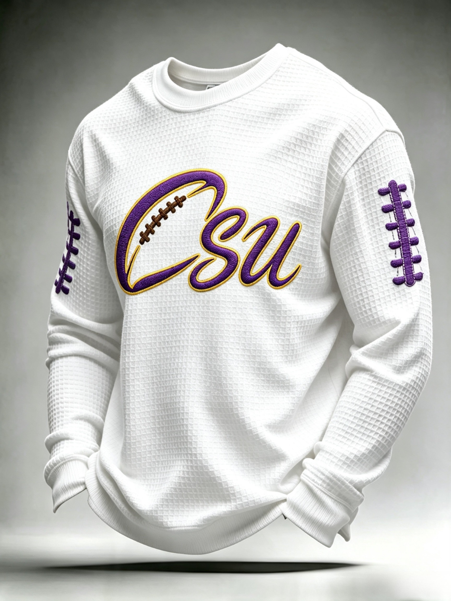Men's Rugby Printed Waffle T-Shirt