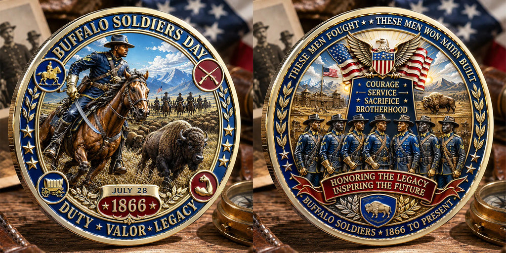 Buffalo Soldiers Day Commemorative Metal Medal