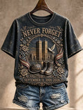 9.11 Never Forget Printed T-Shirts