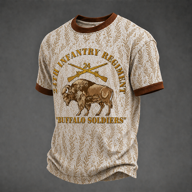 Men's Buffalo Soldier Summer Crew Neck T-Shirt