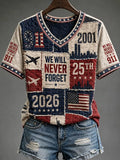 9.11 Never Forget Printed T-Shirts