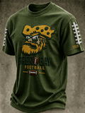 Men'S Football Print Waffle T-Shirt