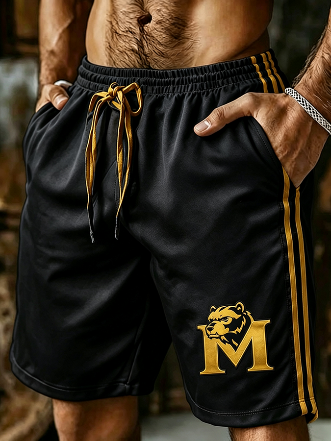 Men'S Football Sports Outdoor Printed Shorts