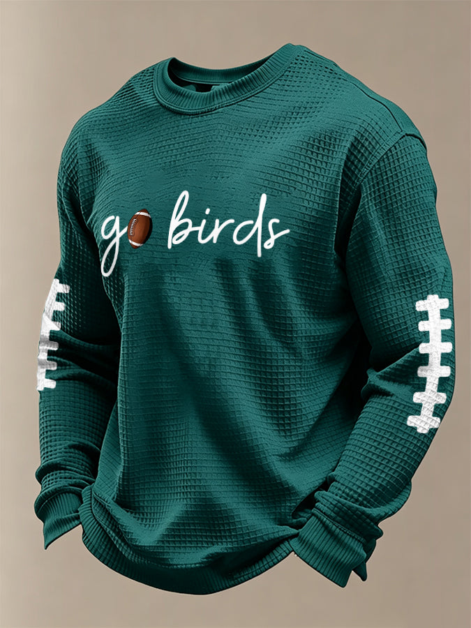 Men's Football print waffle T-shirt