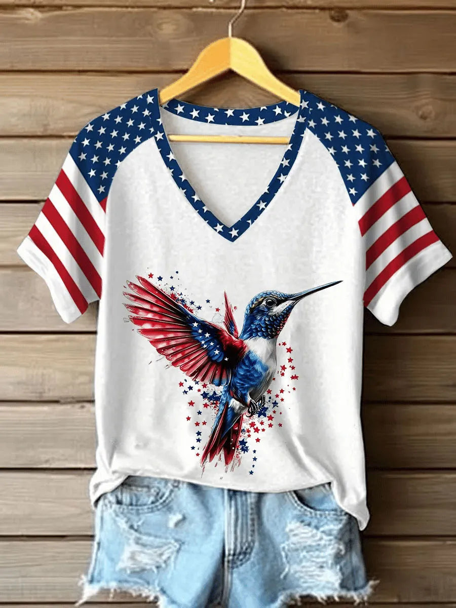 Women's Independence Day Hummingbird T-shirt