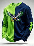 Men'S Football Printed Waffle T-Shirt