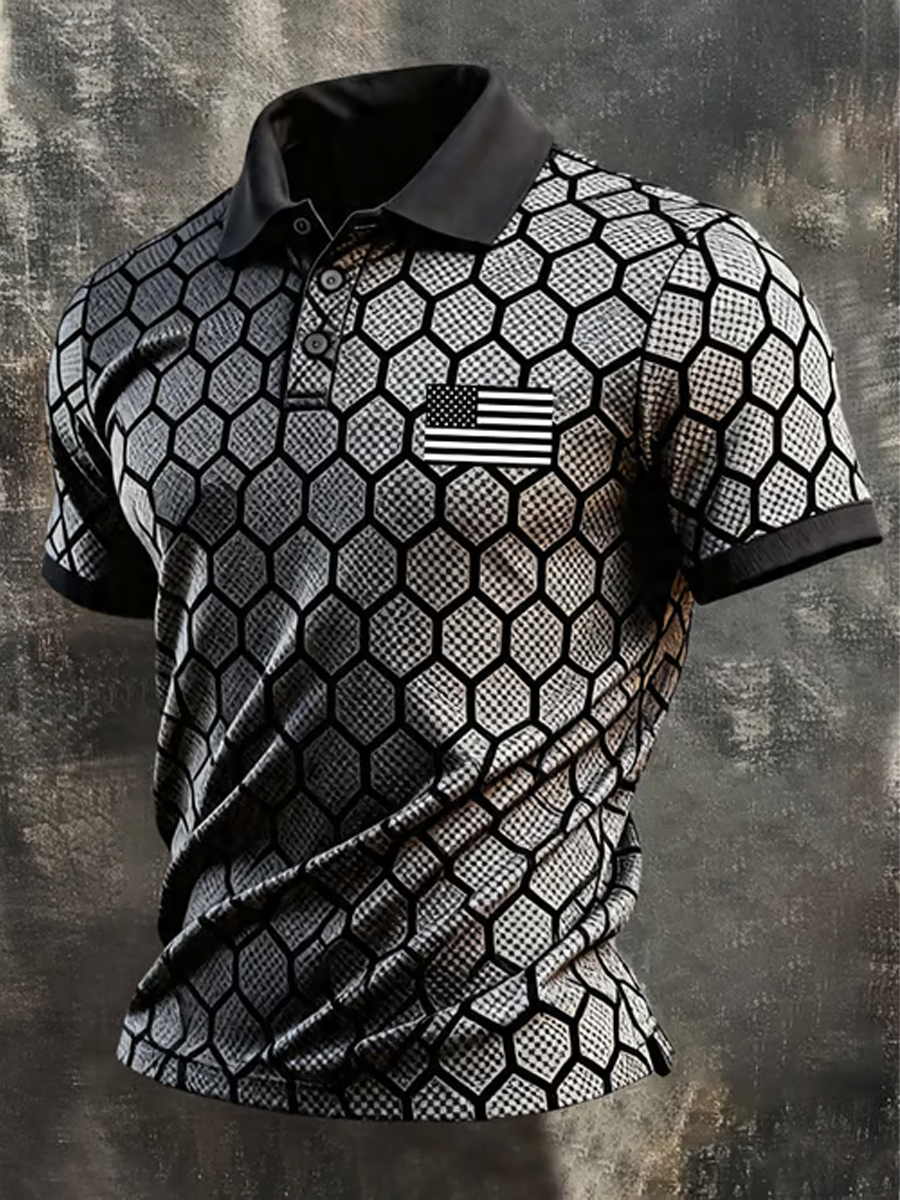 Men's America Anniversary Short-Sleeve Polo Shirt