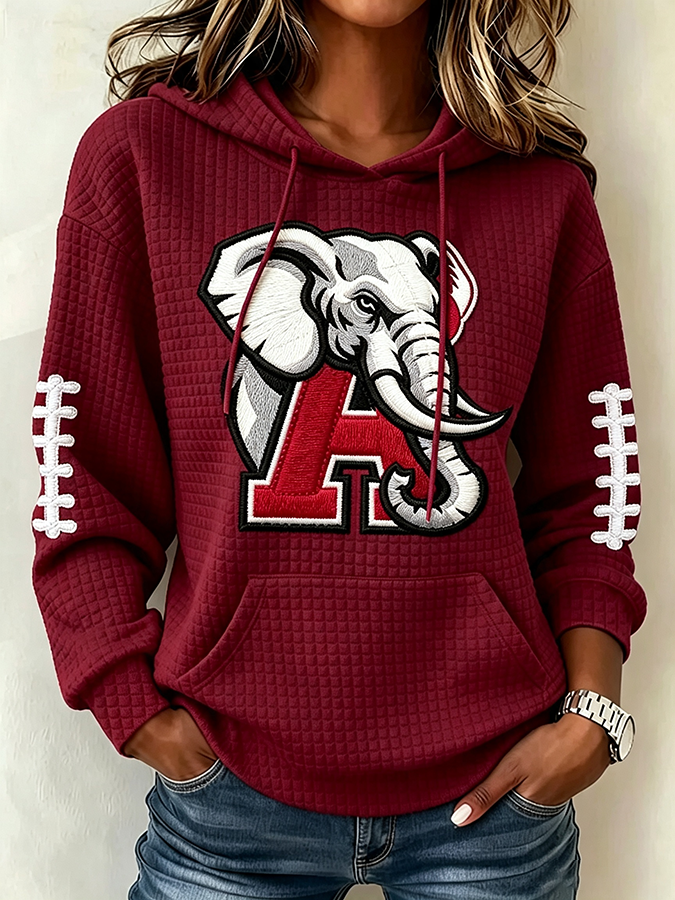 Women's Football Print Sweatshirt