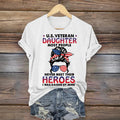 Women's Veteran Casual Printed T-shirt