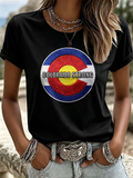 Women'S Colorado Strong Printed Casual T-Shirt