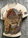 Men's Colorado Strong Print Short Sleeve T-Shirt