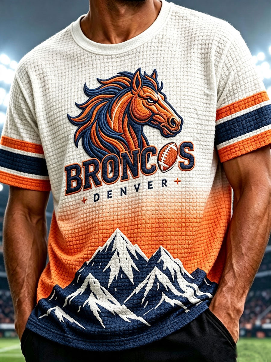 Men'S Football Fan Waffle T-Shirt
