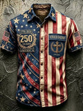 Men'S 250Th Anniversary National Faith Print  Shirt