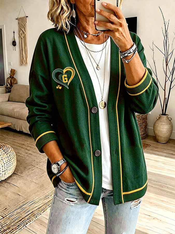 Women'S Football Fan Cardigan