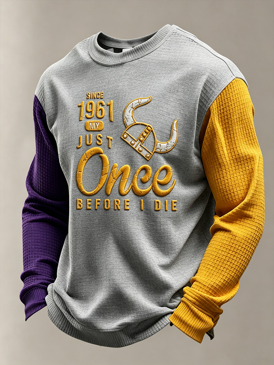 Men'S Football  Printed Waffle T-Shirt