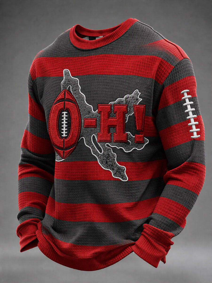 Men'S Rugby Printed Waffle T-Shirt
