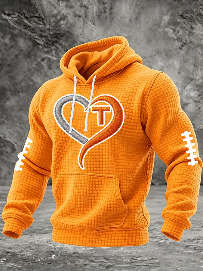 Men'S Football Printed Casual Hoodie