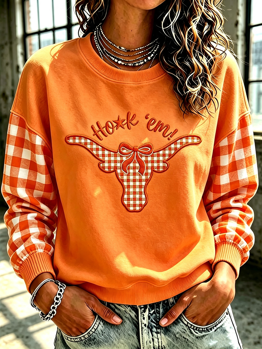 Women'S Retro Rugby Round Neck Sports Shirt