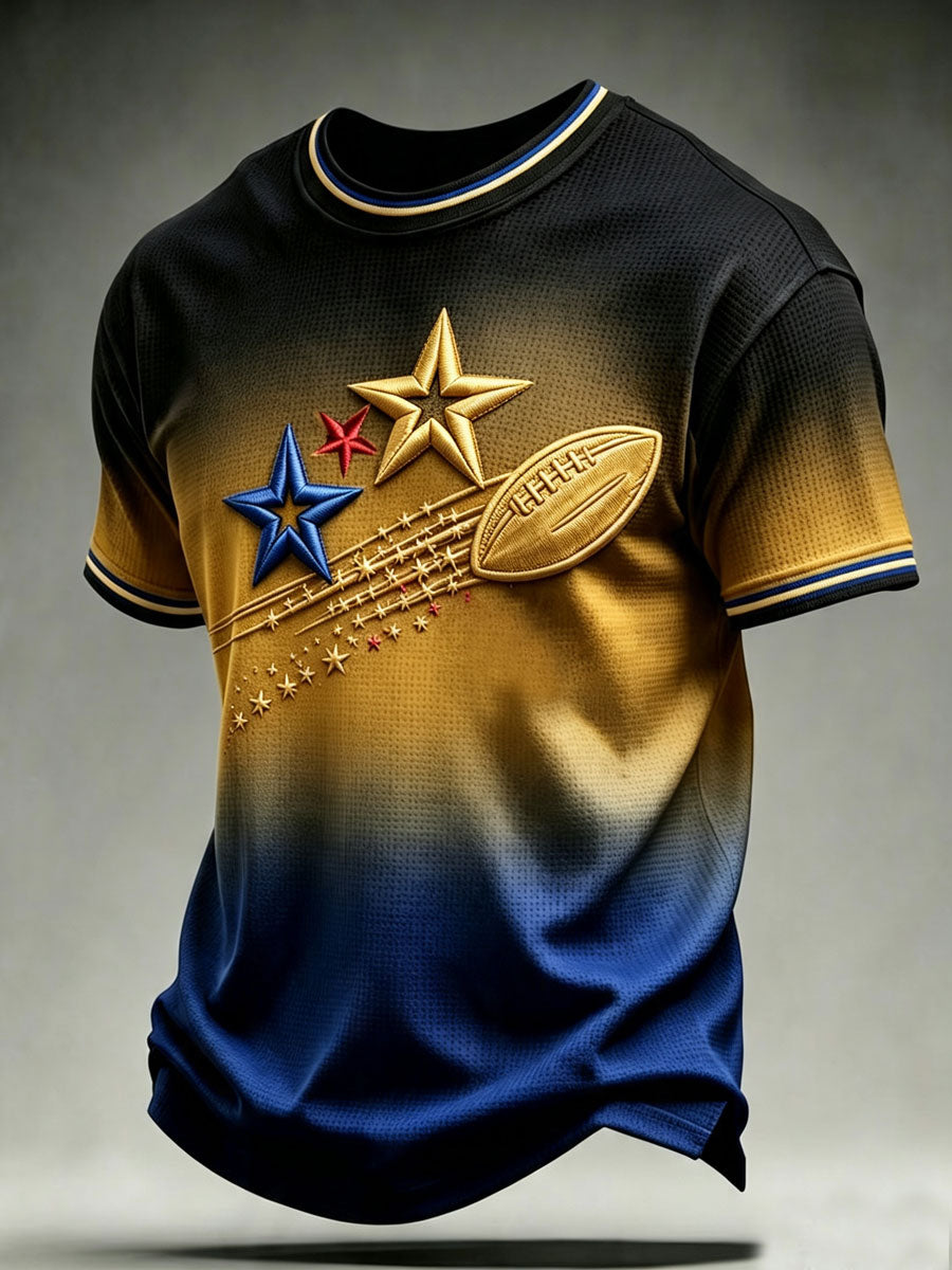 Men'S Football Fan Waffle T-Shirt