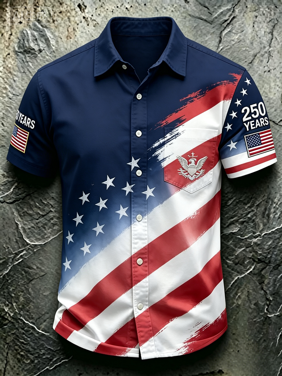 Men's 250th Anniversary Celebration Printed Shirt