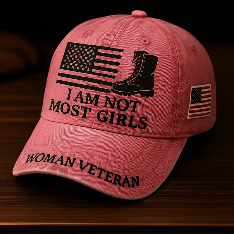 Women's Veterans Print Hat