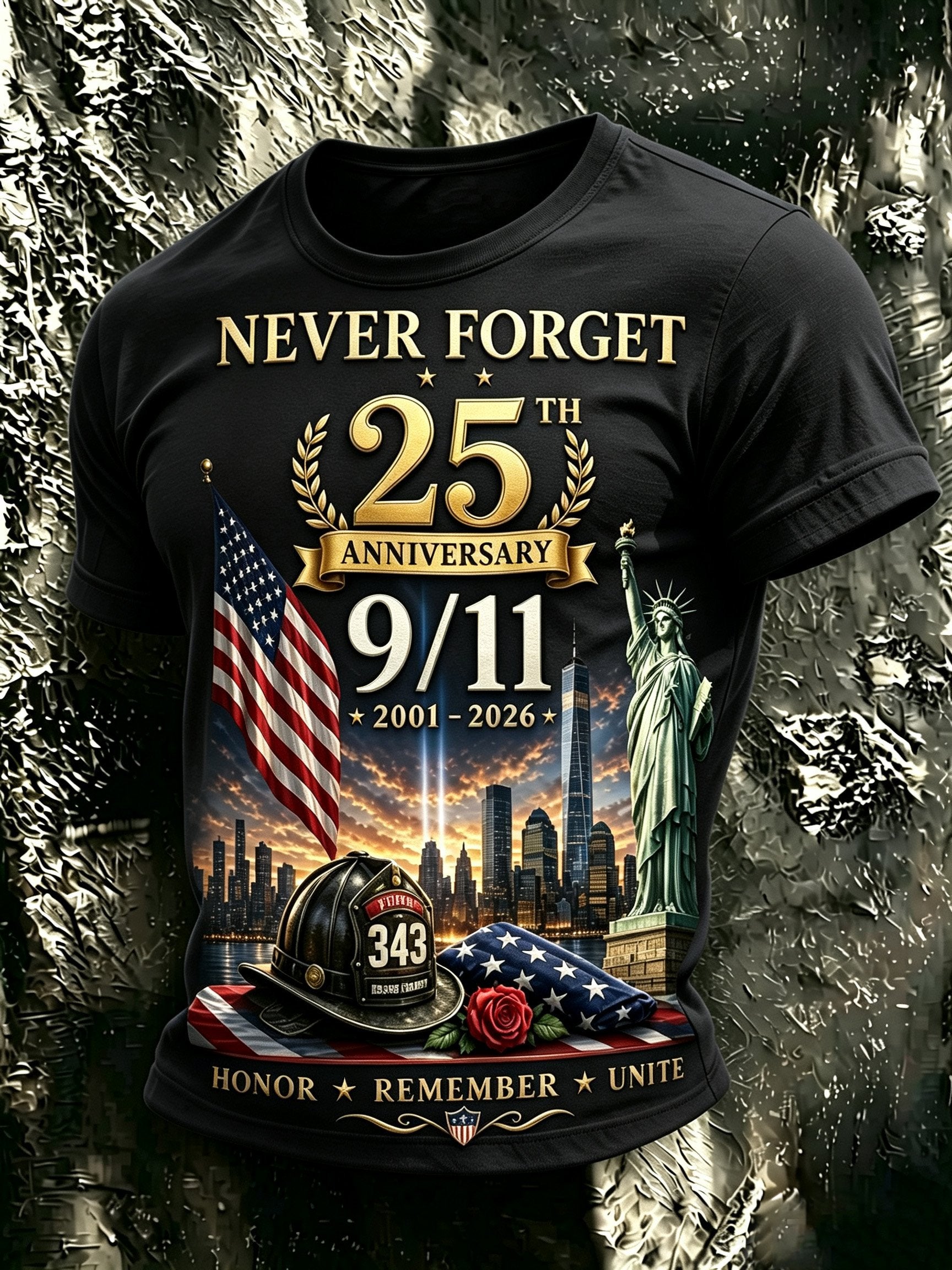Men's 9/11 Memorial Graphic Top