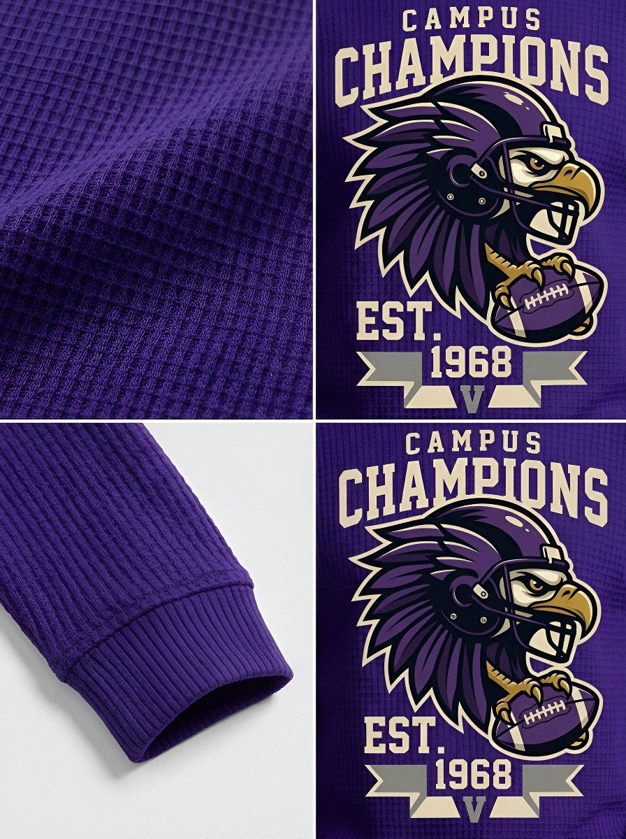 Men's Baltimore Football Fan Campus Champions Eagle Printed T-shirt