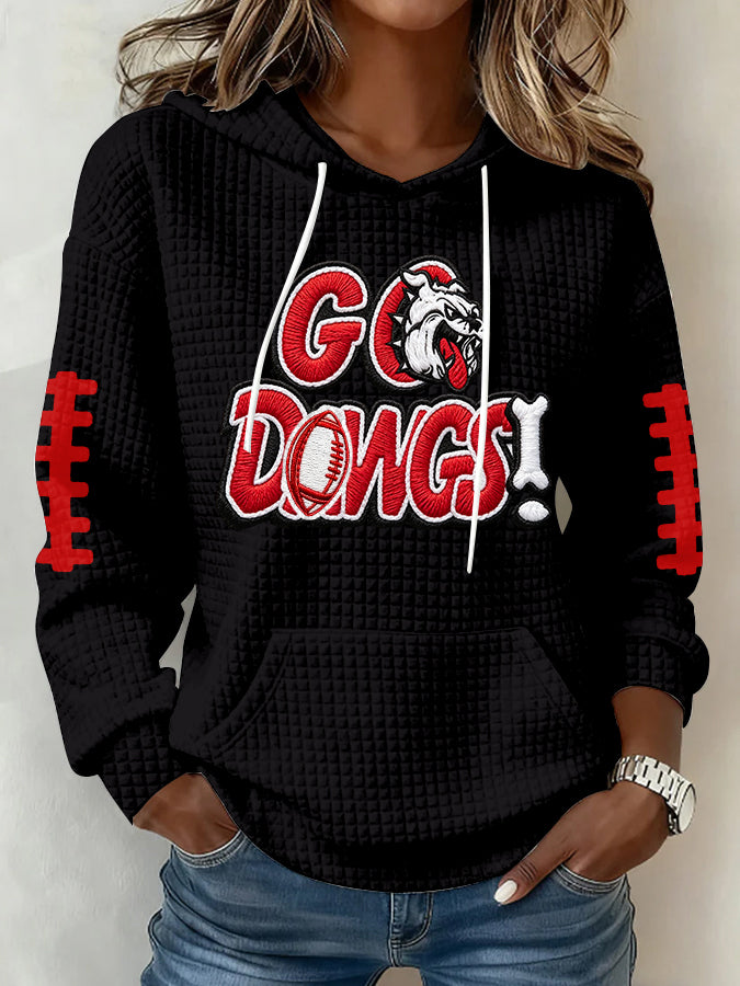 Women's Football Print Sweatshirt