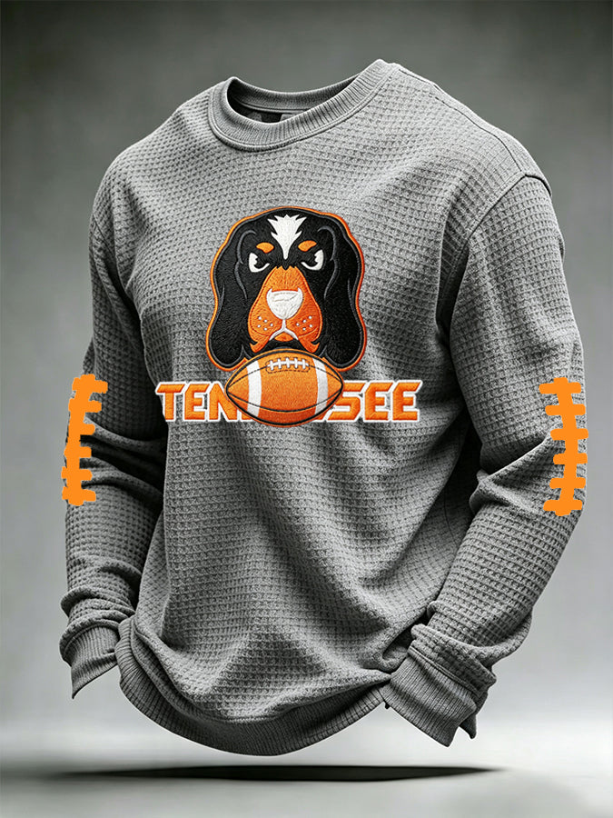 Men'S Football Printed Waffle T-Shirt