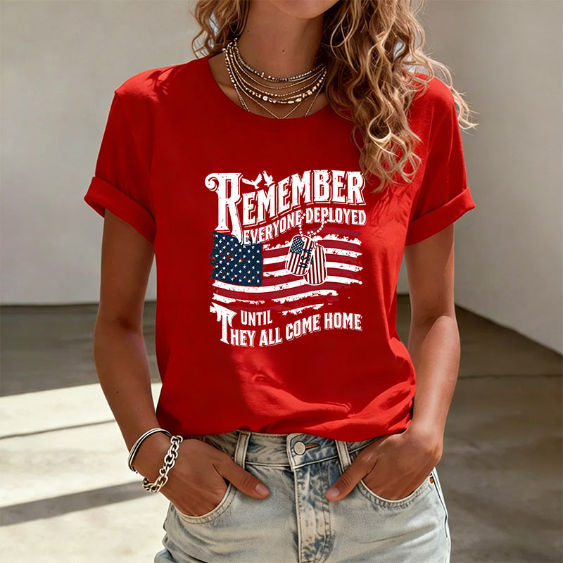 Women's Red Friday Casual T-Shirt