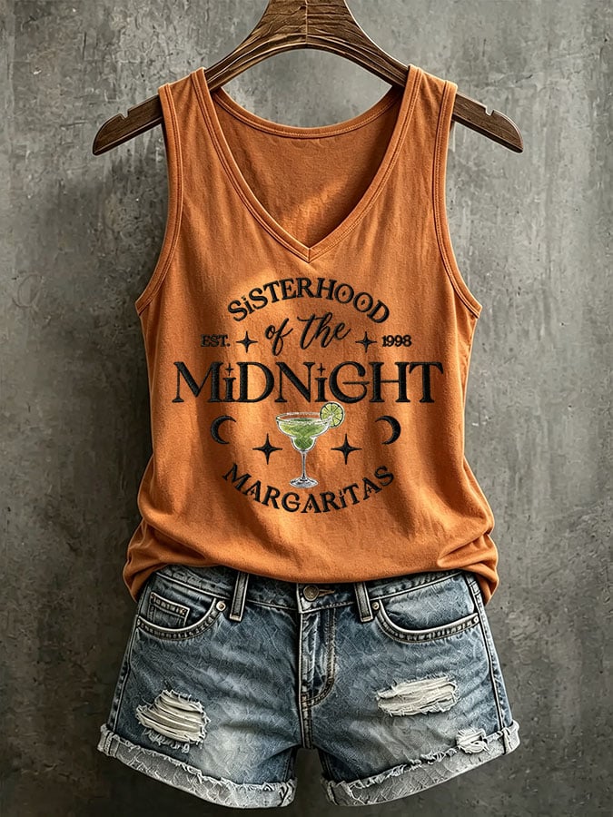 Women's Midnight Margaritas Printed Tank Top