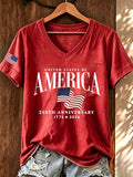 Women's Casual Print Short-Sleeve T-Shirt