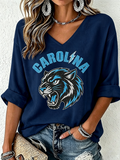 Women's Football Waffle Top