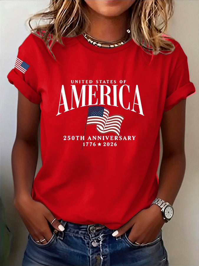 Women's Casual Print Short-Sleeve T-Shirt