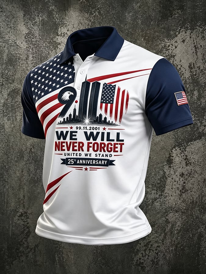 9.11 Never Forget Printed T-Shirts