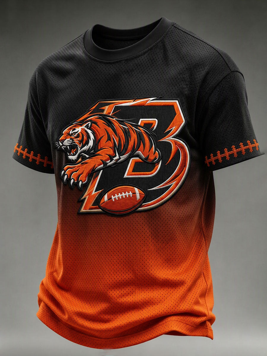Men'S Football Fan Waffle T-Shirt