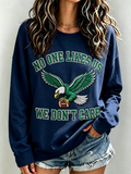 Women's Football Printed Casual Sweatshirt