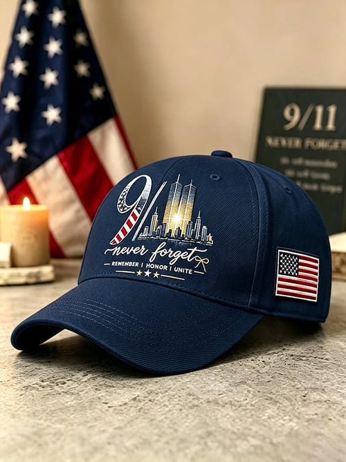 9.11 Never Forget Commemorative Printed Hat
