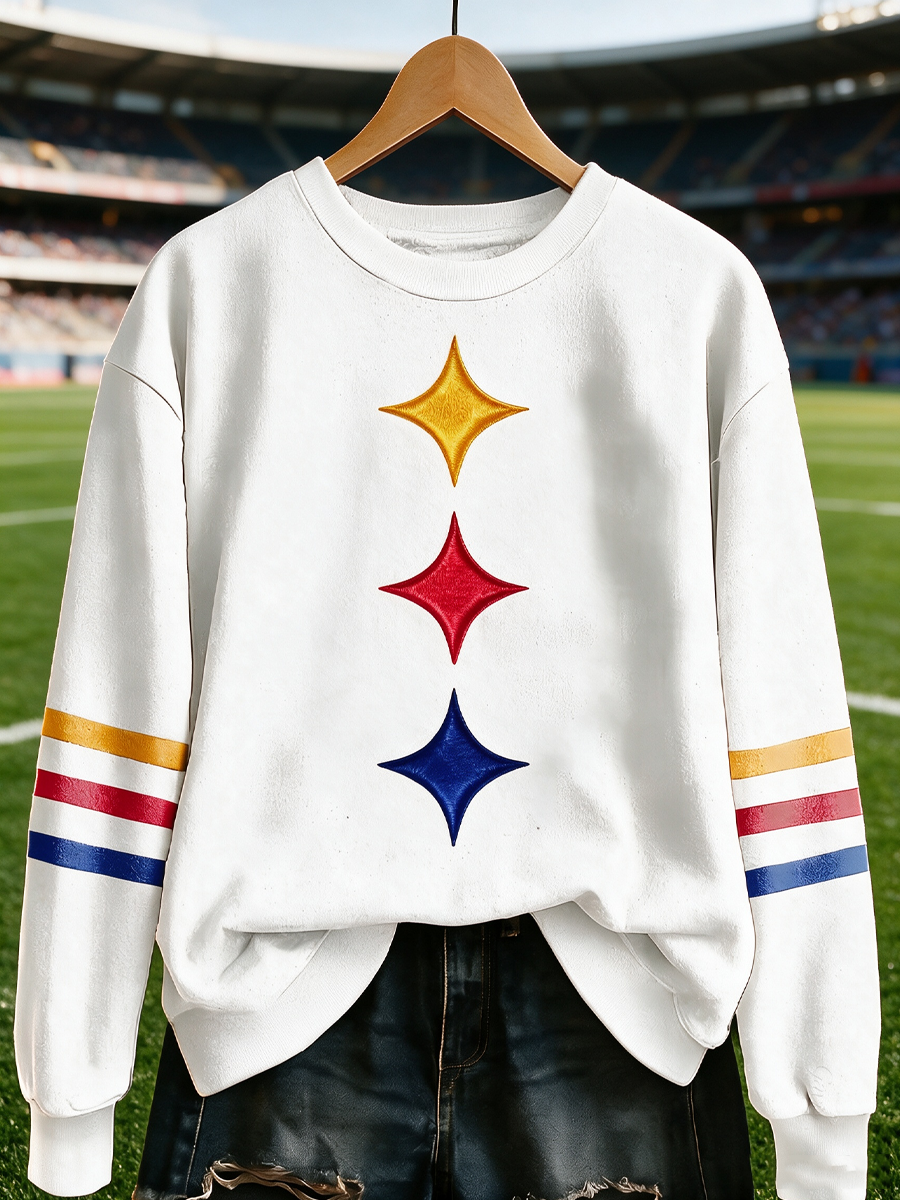 Women'S Football Print Sweatshirt