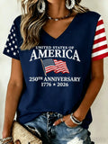 Women's USA 250th Anniversary Printed T-shirt