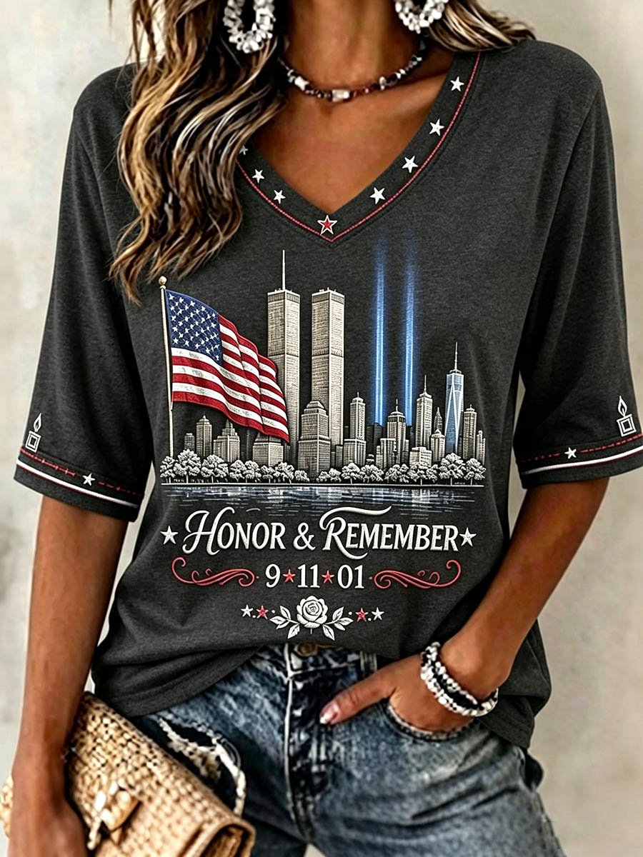 Women's US 9/11 Patriot Day T-Shirt