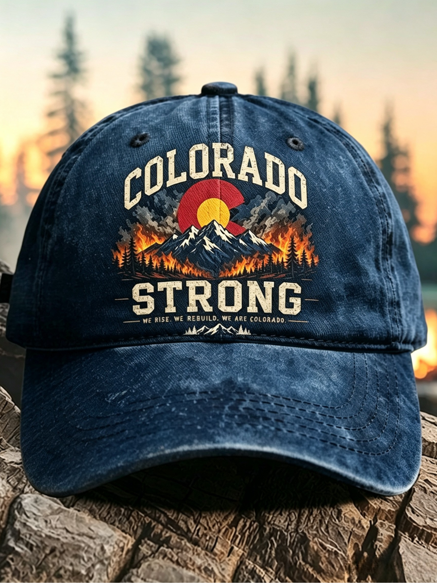 Retro Colorado Environmental Protection Print Baseball Cap