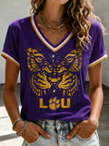 Women'S Football Print Short-Sleeve T-Shirt