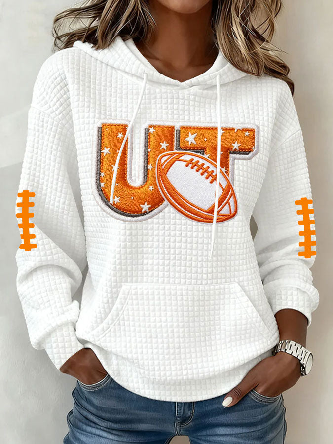 Women's Football Print Sweatshirt